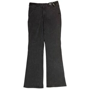 NWT Express Bootcut Jeans 10R Black High Rise Stretch Denim Faded Wash New